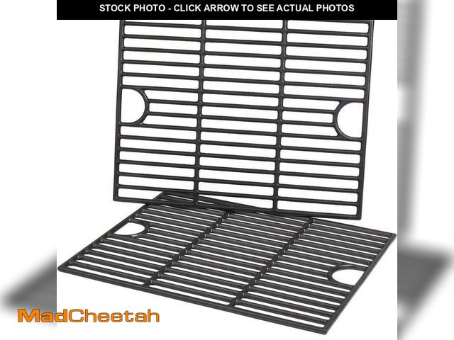 Lot 74-14395063 - SHINESTAR Cast Iron Grill Grates Replacement Parts for Nexgrill (2-Pack) - UNUSED