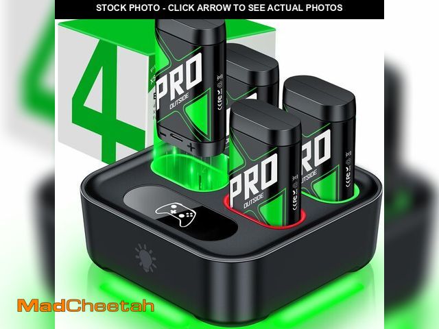 Lot 74-13720905 - Upgraded Charger for Xbox One Controller Battery Pack with Four USB C Xbox Rechargeable Battery Pack...