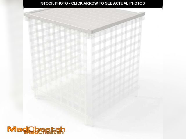 Lot 74-11488163 - 36in L x 39in W (1 Accessory Top Cover) Cover Only Enclo Liberty Lattice Winter Cover, Solid White V...