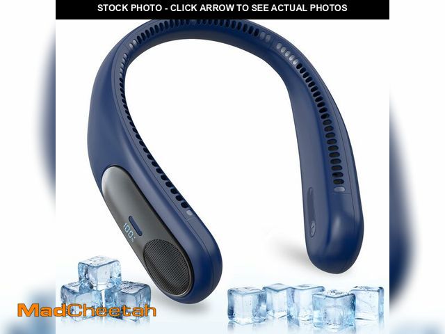 Lot 74-14270412 - Namecute Portable Neck Fan, Personal Wearable Bladeless Fan for Outdoor Indoor, LED Display, 360ÃÂ°...