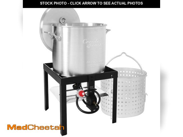 Lot 74-12638478 - CreoleFeast 60 Qt. Seafood Boiling Kit with Strainer - UNUSED