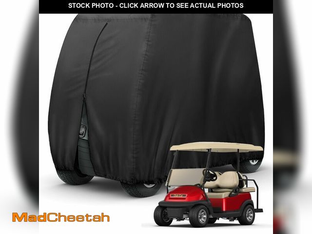 Lot 74-12712399 - Golf Cart Cover 4 Passenger Heavy Duty, 420D Waterproof Golf Cart Covers Extended Roof Compatible wi...