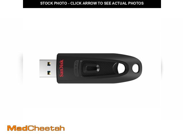 Lot 74-13548072 - SanDisk 256GB Ultra USB 3.0 Flash Drive - SDCZ48-256G-GAM46, Black - USED