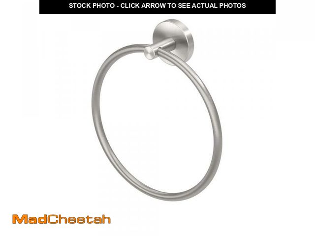 Lot 74-12532733 - Gatco Level Towel Ring in Brushed Nickel - UNUSED