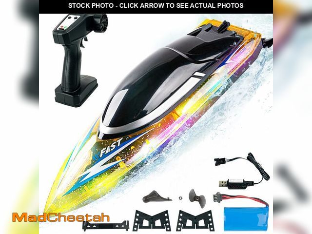 Lot 74-12451267 - BEZGAR RC Boat, 16 inch Big Remote Control Boat for Kids and Adults, 30 KPH Large Fast RC Speed Boat...