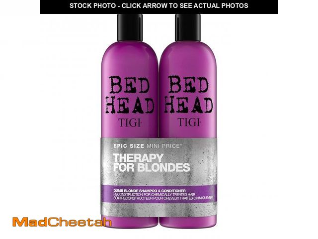 Lot 74-12355015 - Bed Head by TIGI Dumb Blonde Shampoo and Conditioner for Blonde Hair 25.36 fl oz 2 count - UNUSED
