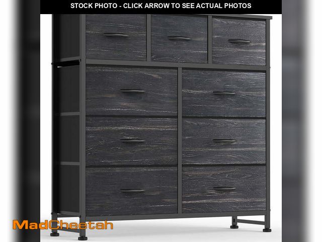 Lot 74-13816611 - edx 9 Drawers Fabric Dresser for Bedroom, Drawer Organizer Storage Cabinet for Closet, Clothes, TV S...