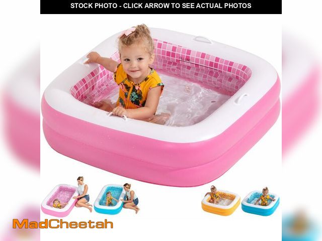 Lot 74-14472245 - 3-in-1 Inflatable Baby Pool, Bathtub &amp; Ball Pit for Toddlers 1-3, Patented Safety Secure Grip Ha...