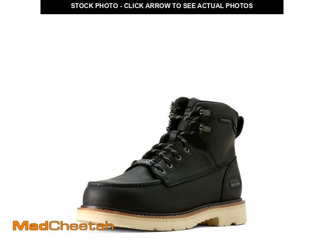Lot 74-14056764 - ARIAT Men's Rebar Lift 6" Waterproof Composite Toe Work Boot, Black, 6 Wide - UNUSED