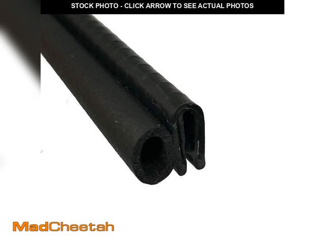 Lot 74-12314349 - Trim Seal with Side Bulb, Bulb Diameter 3/8 Inch, Fits Edge 1/16 Inch - Length 25 Feet (7.65 Meters)...