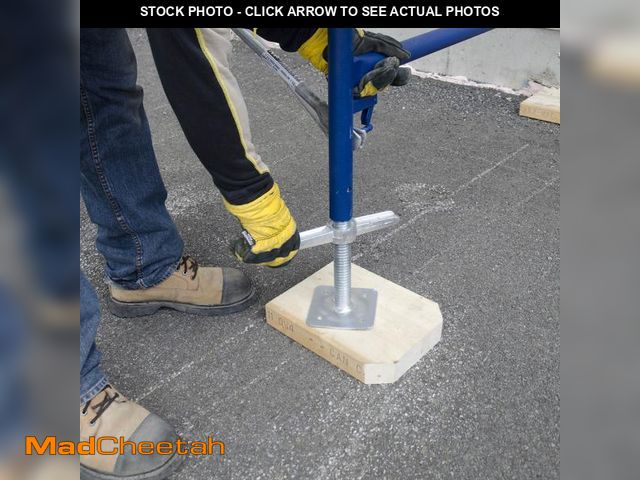Lot 74-12532713 - Galvanized leveling jack with plate 24? - UNUSED