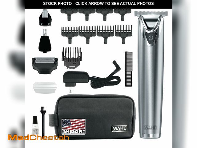 Lot 74-12608945 - Wahl USA Stainless Steel Lithium Ion 2.0+ Beard Trimmer for Men - Electric Shaver &amp; Nose Ear Tri...