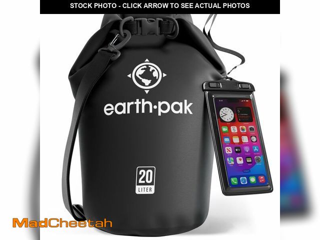 Lot 74-14266605 - Earth Pak Waterproof Dry Bag - Roll Top Waterproof Backpack Sack Keeps Gear Dry for Kayak with Water...