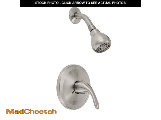 Lot 74-13038431 - Glacier Bay Builders Single Handle 1-Spray Shower Faucet 1.8 GPM with Ceramic Disc Valves, Integral ...