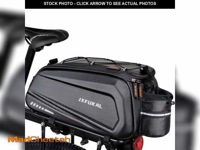 Lot 74-12713542 - JXFUKAL Bike Bags for Bicycle Rear rack - 9.5L/17L/40L Hard Shell Waterproof Bike Ebike Trunk Pannie...