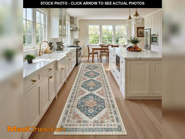Lot 74-13952068 - Madane Runner Rugs for Hallway 2x10 Long Washable Non-Slip Hallway Runner Rug Low-Pile Stair Kitchen...