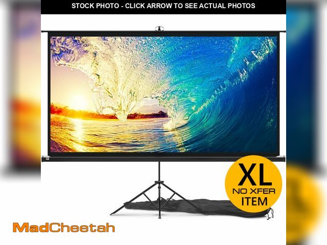 Lot 74-13012294 - PropVue Projector Screen with Stand 100 inch - Indoor and Outdoor Projection Screen for Movie or Off...