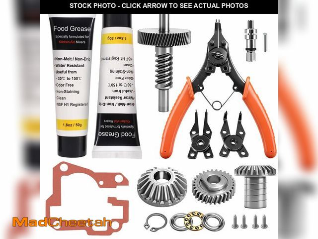 Lot 74-13576579 - Worm Gear Kit 9706529, 9709511, 9703337, 9709231, 9703445 Compatible with Kitchenaid Whirlpool 5Qt/6...