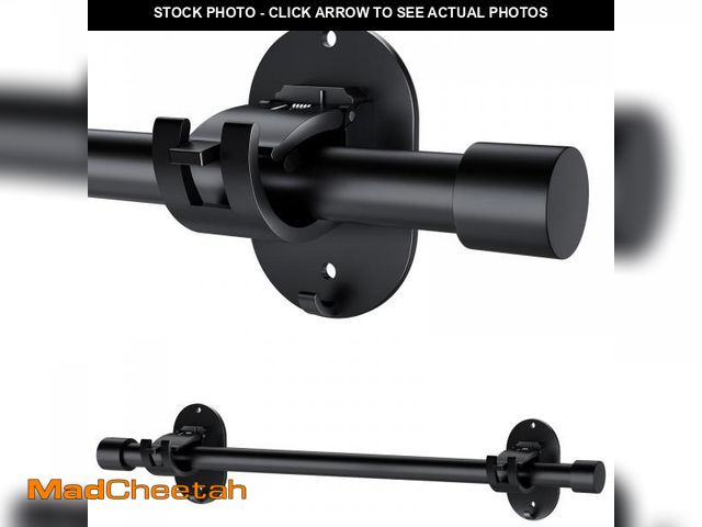 Lot 74-11548570 - Curtain Rods for Windows No Drilling 30 to 90 Inch, 5/8 Inch Splicing Drapery Rods, No drill Curtain...