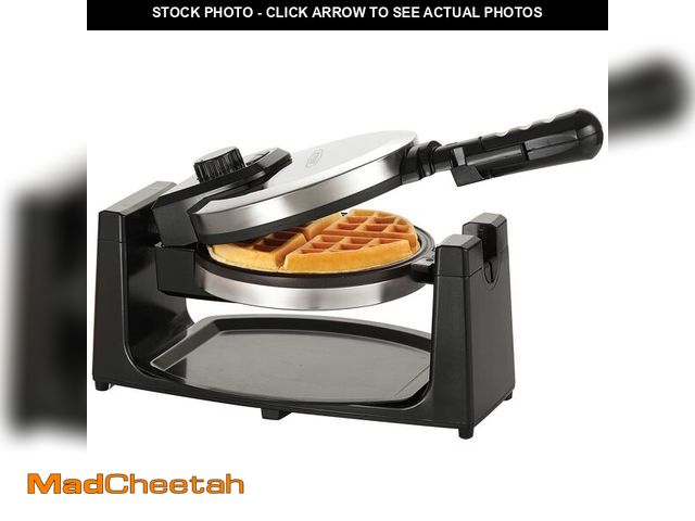 Lot 74-14145198 - bella Classic Rotating Belgian Waffle Maker with Nonstick Plates, Removable Drip Tray, Adjustable Br...
