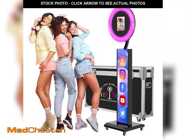 Lot 74-12341709 - Portable Photo Booth Compatible with Any Ipad,Photo Booth Stand Shell with ChackTok PhotoBooth VIP M...