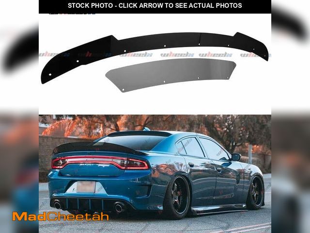 Lot 74-13815623 - V1 Dodge Charger 2 Piece Wickerbill Spoiler Venom Series 2015-2023 SRT Hellcat Scat Pack with RivNut...