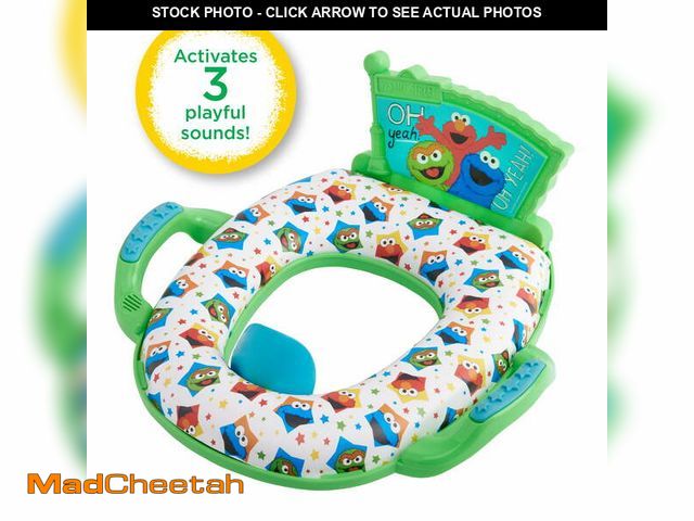 Lot 74-12860334 - Sesame Street "Oh Yeah!" Deluxe Potty Seat with Sound, Unisex Potty Training Seat - UNUSED