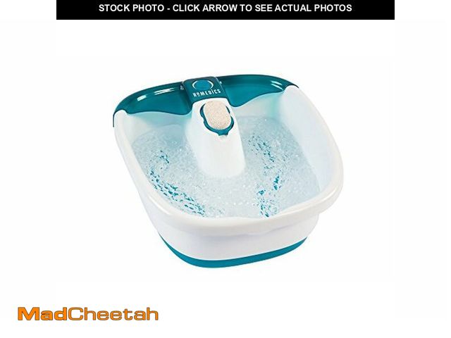 Lot 74-12760190 - HoMedics Bubble Mate Foot Spa, Toe Touch Controlled Foot Bath with Invigorating Bubbles and Splash P...