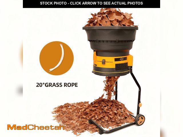 Lot 74-13042673 - WEWORK Powerful 13-Amp Motor: Effortlessly shreds piles of leaves, garden clippings, and small branc...