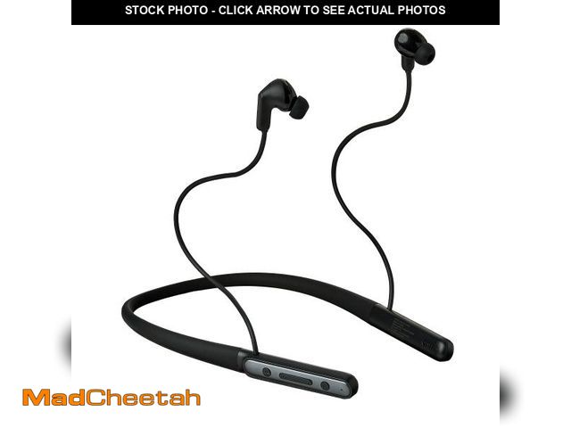 Lot 74-12536305 - onn Bluetooth Wireless Neckband Earphones with Active Noise Canceling, Black - USED