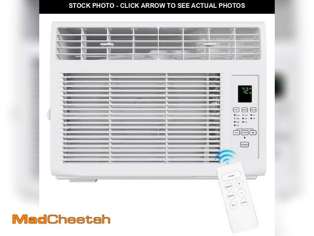 Lot 74-13821702 - Vissani 5,000 BTU 115-Volt Window Air Conditioner Cools 150 sq. ft. in White - UNUSED