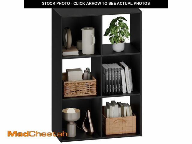 Lot 74-13803351 - Sweetcrispy 6 Cube Storage Organizer - Open Cube Bookshelf with 3 Removable Back Panels, Display Sto...