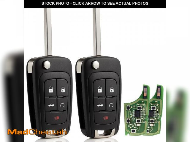 Lot 74-12436021 - Flip Key Fob Replacement Fits for Chevy Cruze Equinox Camaro Impala Malibu Sonic GMC Terrain Buick R...