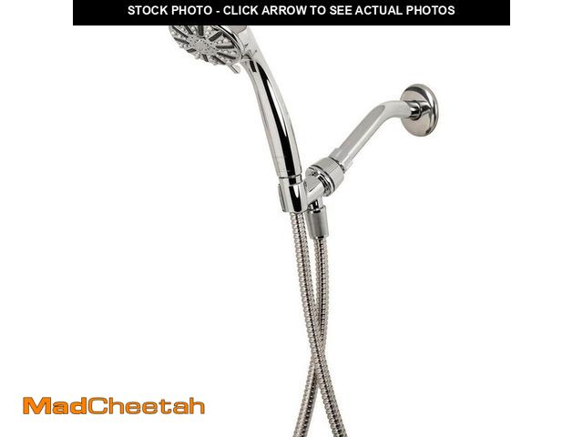 Lot 74-14277892 - Glacier Bay 3-Spray Wall Mount Handheld Shower Head 1.8 GPM in Chrome - UNUSED
