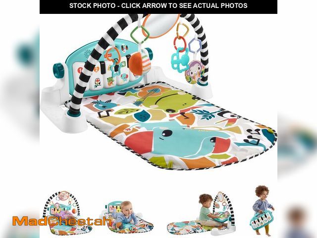 Lot 74-13800482 - Fisher-Price Baby Activity Mat Glow &amp; Grow Kick &amp; Play Piano Gym, Spanish Language Version, ...