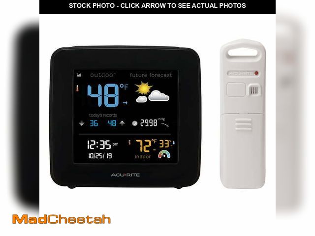 Lot 74-14368505 - AcuRite Digital Weather Station Forecaster with Temperature and Humidity with Date and Time (00506W)...