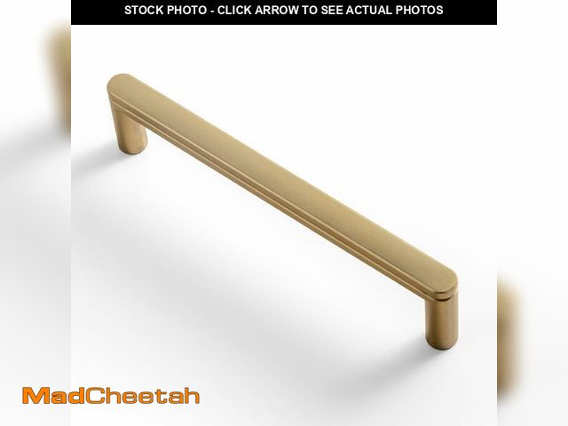 Lot 74-14426733 - Goo-Ki 6 Pack 5 Inch Champagne Bronze Cabinet Pull Handle Ã¢â¬â Decorative Grooved Texture &amp; ...