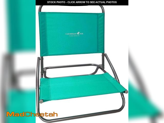 Lot 74-12098105 - Caribbean Joe Folding Beach Chair, 1 Position Lightweight and Portable Foldable Outdoor Camping Chai...