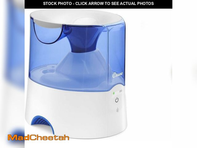Lot 74-14290053 - Crane Bedroom Warm Mist Humidifier, 1.9L Tank, Vaporizer for Congestion, Bedside Steam Humidifier, V...