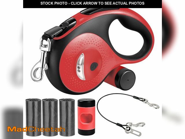 Lot 74-12599568 - 26Ft Retractable Dog Leash for Dog Up to 110lbs, Tangle Free Walking Leash, Heavy Duty Nylon Tape wi...