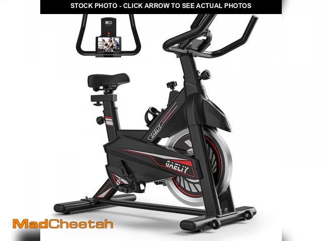 Lot 74-12445443 - Exercise Bike-Indoor Stationary Bike for Home Gym,Workout Bike with Belt Drive,Cycling Bike with Dig...