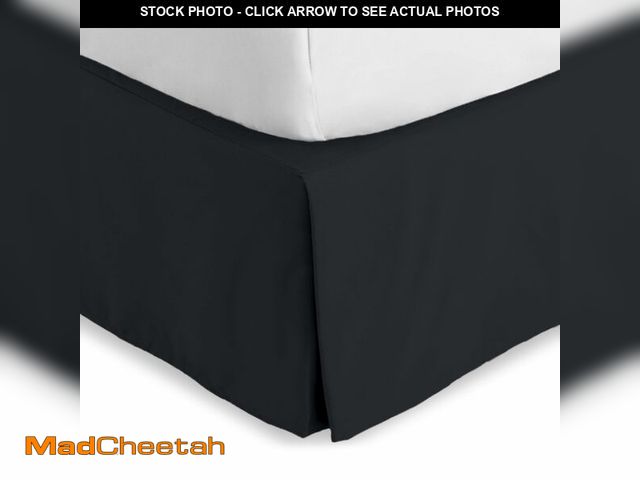 Lot 74-13566622 - Bare Home King Bed Skirt - 15-Inch Tailored Drop Easy Fit - Bed Skirt for Beds - Center &amp; Corner...