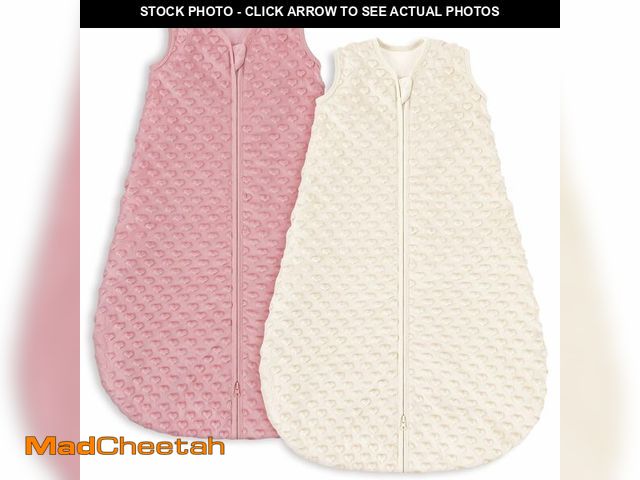 Lot 74-13721772 - Yoofoss Fleece Baby Sleep Sack 0-6 Months with Plush Dots, TOG 1.5 Baby Wearable Blanket with 2-Way ...