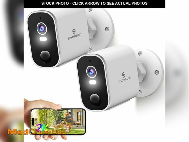 Lot 74-12716892 - Security Cameras Wireless Outdoor 2K: Battery Powered WiFi Camera with AI Motion Detection for Home ...