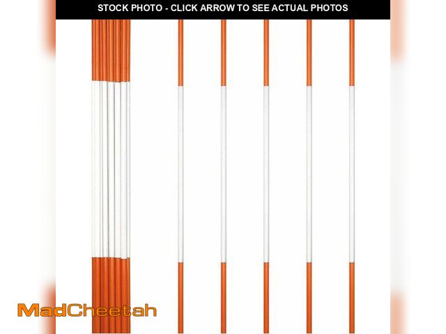 Lot 74-13039682 - Anley 15 Pack 48" Reflective Driveway Markers, Snow Stakes with Fiberglass Pole &amp; Hammer Cap - 4...