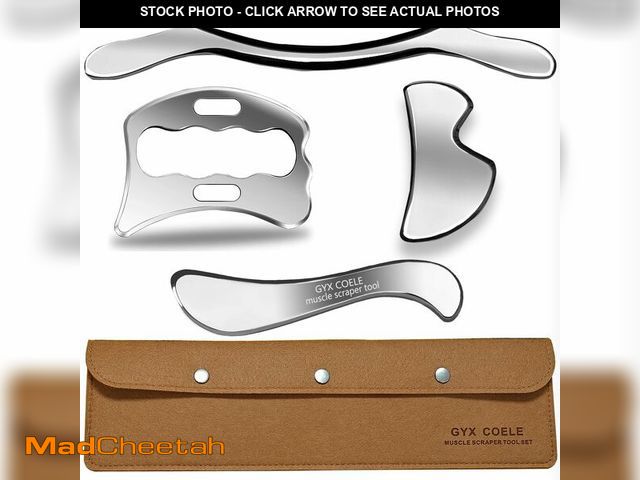 Lot 74-12712531 - GYX COELE 4 in 1 Muscle Scraper Tool Set, IASTM Physical Therapy Massage Tools with Storage Case, Gu...