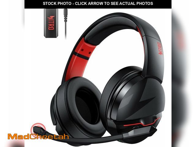 Lot 74-14205798 - acer Wireless Gaming Headset, PS5 Headset with 2.4GHz for Ps5, Ps4, PC, Switch, Bluetooth 5.3 + 100H...
