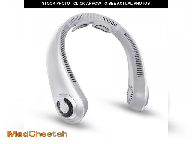 Lot 74-12225729 - *SEE DETAILS* JMOSTRG Portable Neck Fan - 5000mAh USB Rechargeable Neck Fan, 5 Speeds, with Non-Slip...