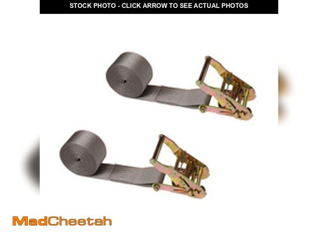 Lot 74-14315852 - US Cargo Control Endless Ratchet Straps, 2 Inch Wide X 10 Foot Long, Gray, Wide Handle Ratchet, Endl...