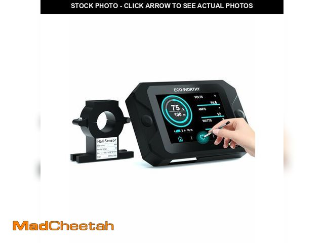 Lot 74-12711436 - ECO-WORTHY Battery Monitor with Hall Sensor, 300A Touchable Backlight Display with Programmable Alar...